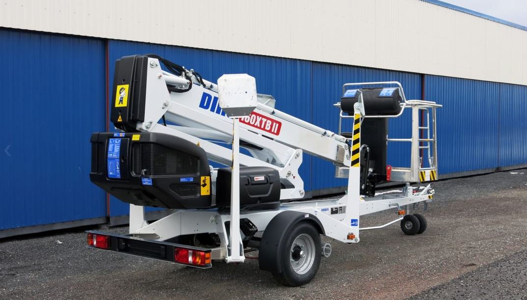 Tilhengerlift, knekkarm el/batteri arb.h <16m